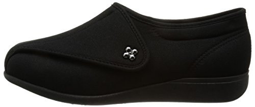 快歩主義 介護シューズ 軽量 転倒予防 リハビリ 幅広 5E KHS L011-5E レディース ブラックストレッチ 25.0 cm