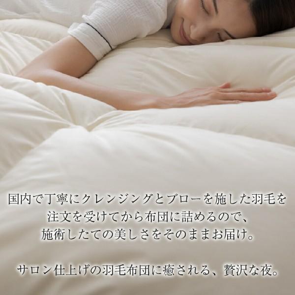 2枚合わせ 羽毛 掛け布団 640fp クイーン 肌掛け 合掛け ホック留め 国内サロン洗浄羽毛 掛布団 日本製 抗菌 防臭 防ダニ 来客用 布団 掛け布団単品
