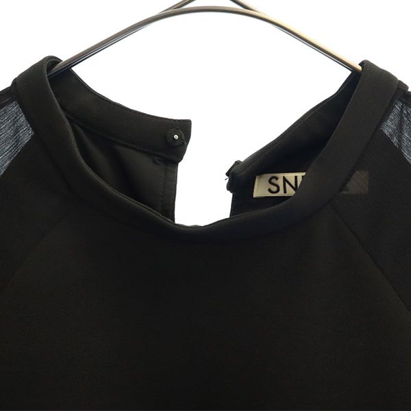 長袖 袖シアー ワンピース ブラック レディース 長袖 袖シアー ワンピース ブラック レディース