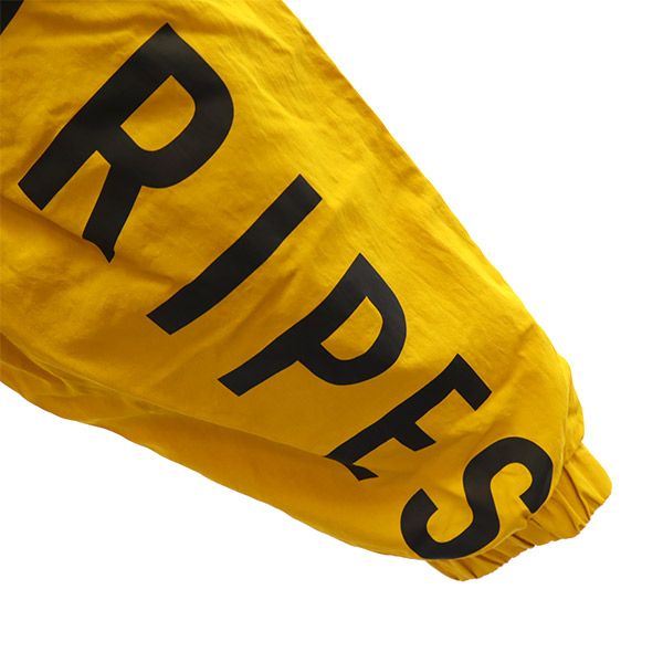 総柄 ナイロンジャケット S イエロー×ブラック レディース