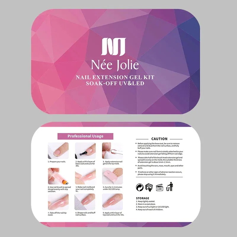 【まとめ買い価格 10セット1配送】初心者 ネイルチップセット ジェルネイルキット長さだしジェルカラーセット ギフト ポリジェルセット ネイルチップセット マニキュアツールと様々なネイル用 サロン級セ