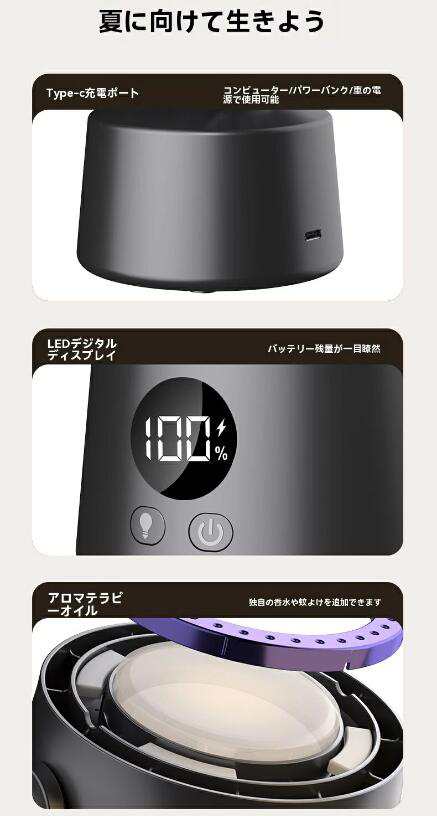 【20%超還元セレクト】卓上扇風機 小型 サーキュレーター コードレス 小型扇風機 デスク扇風機 DCモーター 卓上 小型 静音 USB充電大風量 自動首振り リモコン