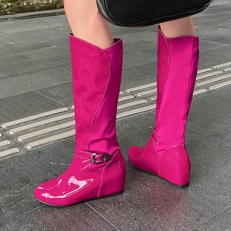 レディースブーツ ロングブーツ エナメル 4.5センチ インヒール 光沢 ロング丈  秋冬 春秋 ダンスブーツ 大きいサイズ 29cmまで 小さいサイズ  ロングブーツ  ダンス 舞台 レディースブーツ ロングブーツ エナメル 4.5センチ インヒール 光沢 ロング丈  秋冬 春秋 ダンスブーツ 大きいサイズ 29cmまで 小さいサイズ  ロングブーツ  ダンス 舞台