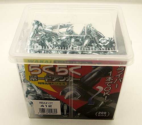 WAKAI らくらくボードアンカー 200セット RBA412T WAKAI らくらくボードアンカー 200セット RBA412T