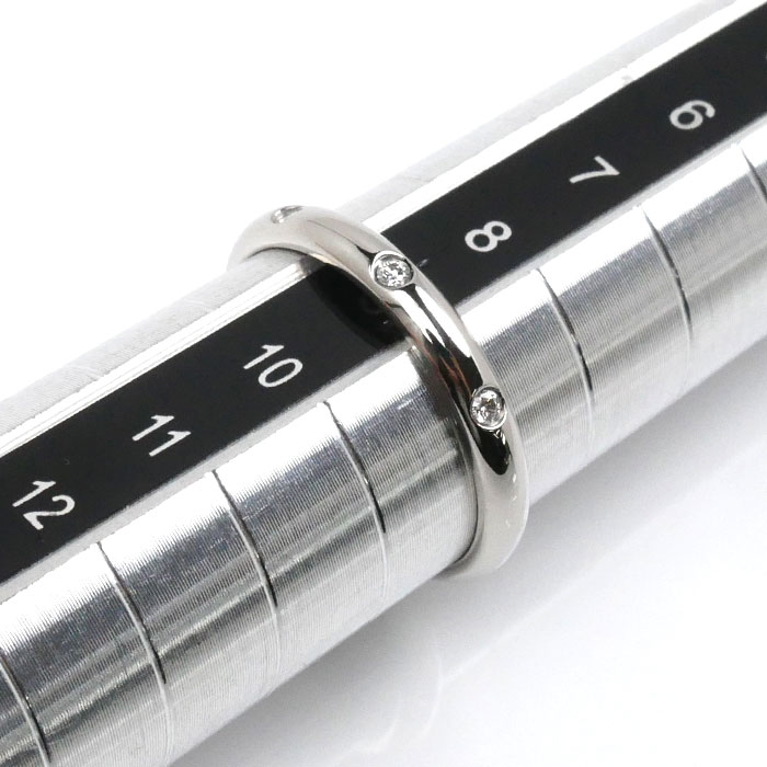 CARTIER カルティエ Pt950プラチナ 1895ウェディング 3PD リング・指輪 B4058349 ダイヤモンド 9号 49 2.8g レディース 中古 美品