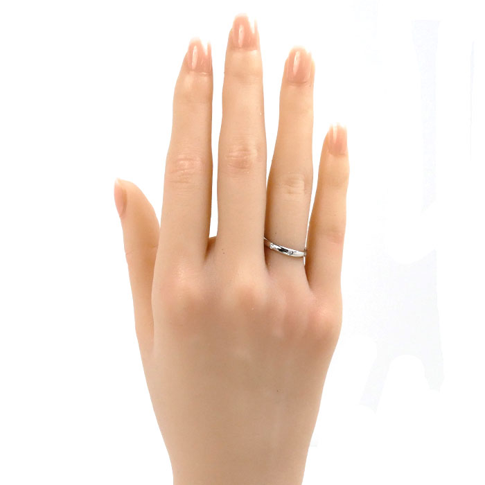 CARTIER カルティエ Pt950プラチナ 1895ウェディング 3PD リング・指輪 B4058349 ダイヤモンド 9号 49 2.8g レディース 中古 美品