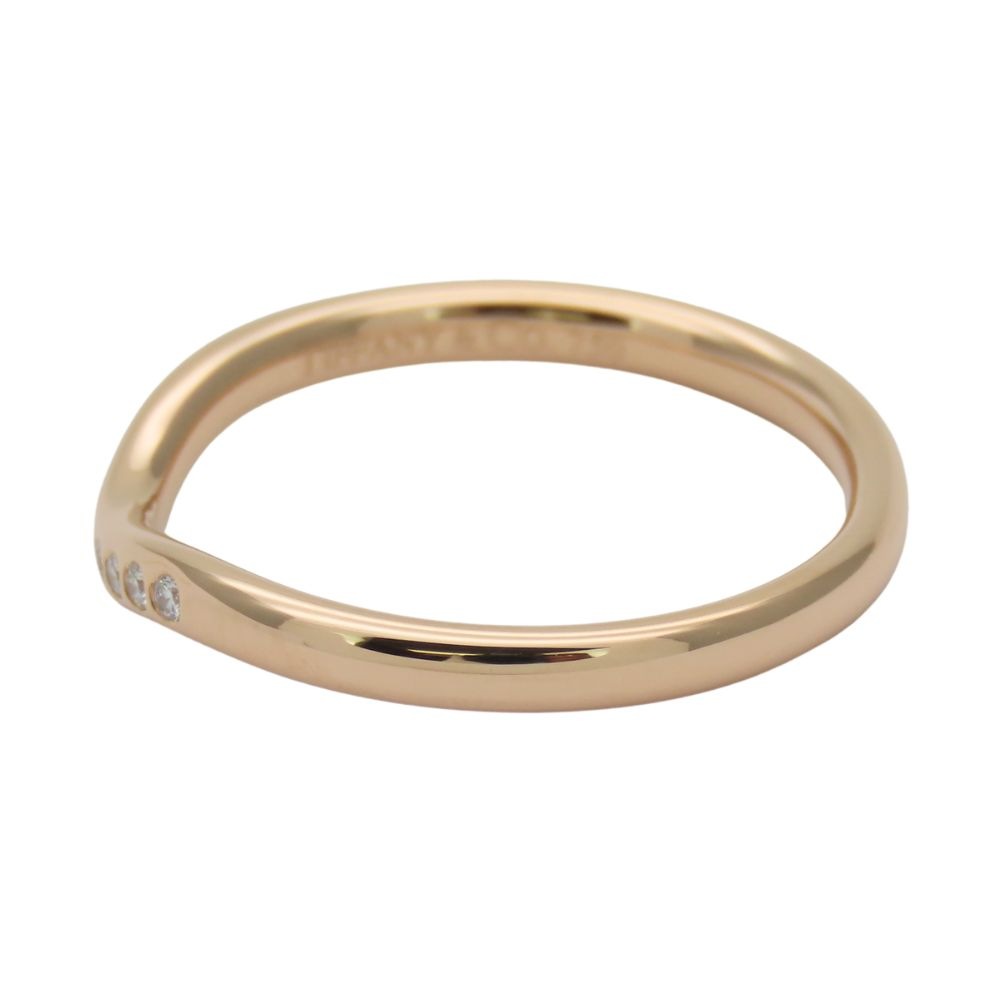 中古 リング・指輪 カーブドバンド K18PG ダイヤモンド 約2.47g ピンクゴールド 9PD エルサペレッティ ジュエリー レディース 女性 中古 リング・指輪 カーブドバンド K18PG ダイヤモンド 約2.47g ピンクゴールド 9PD エルサペレッティ ジュエリー レディース 女性