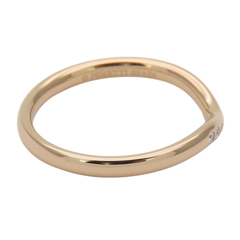 中古 リング・指輪 カーブドバンド K18PG ダイヤモンド 約2.47g ピンクゴールド 9PD エルサペレッティ ジュエリー レディース 女性 中古 リング・指輪 カーブドバンド K18PG ダイヤモンド 約2.47g ピンクゴールド 9PD エルサペレッティ ジュエリー レディース 女性