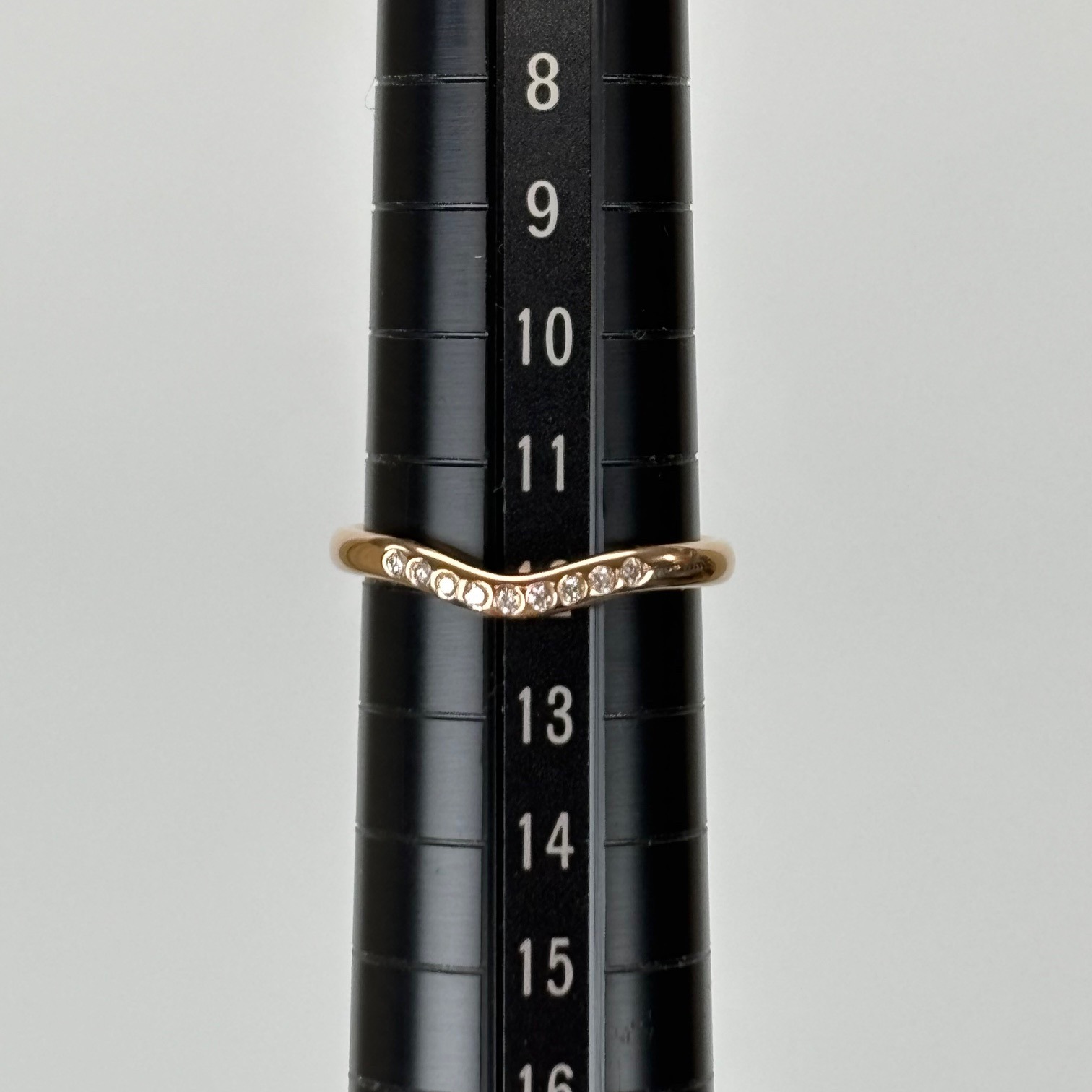 中古 リング・指輪 カーブドバンド K18PG ダイヤモンド 約2.47g ピンクゴールド 9PD エルサペレッティ ジュエリー レディース 女性 中古 リング・指輪 カーブドバンド K18PG ダイヤモンド 約2.47g ピンクゴールド 9PD エルサペレッティ ジュエリー レディース 女性