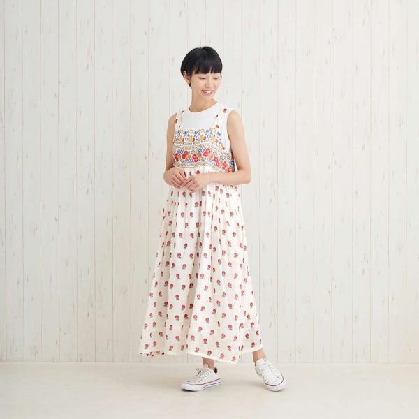 春夏 キャミワンピ コットン ロングワンピ かわいい リゾート
