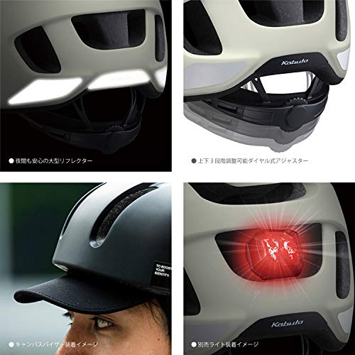 OGK KABUTO(オージーケーカブト) 自転車 ヘルメット キャンバスアーバン M/L (57-59) マットグレー JCF推奨 OGK KABUTO(オージーケーカブト) 自転車 ヘルメット キャンバスアーバン M/L (57-59) マットグレー JCF推奨