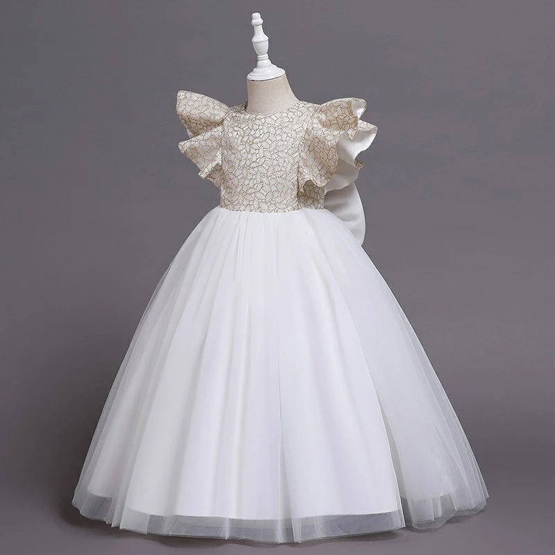 プリンセス ドレス フォーマル 子供ドレス ピアノ発表会 姫系ドレス フレア袖 リボン キッズ ジュニアドレス パーティーワンピース マキシワンピース 女の子 七五三 結婚式/お嫁さん/披露宴/花嫁/ プリンセス ドレス フォーマル 子供ドレス ピアノ発表会 姫系ドレス フレア袖 リボン キッズ ジュニアドレス パーティーワンピース マキシワンピース 女の子 七五三 結婚式/お嫁さん/披露宴/花嫁/