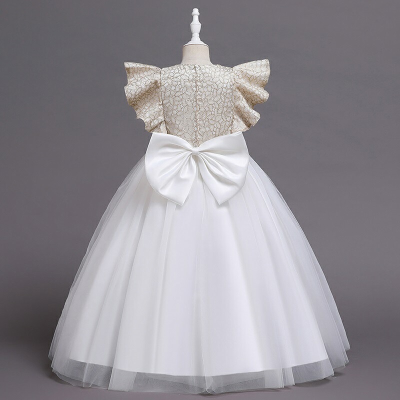 プリンセス ドレス フォーマル 子供ドレス ピアノ発表会 姫系ドレス フレア袖 リボン キッズ ジュニアドレス パーティーワンピース マキシワンピース 女の子 七五三 結婚式/お嫁さん/披露宴/花嫁/ プリンセス ドレス フォーマル 子供ドレス ピアノ発表会 姫系ドレス フレア袖 リボン キッズ ジュニアドレス パーティーワンピース マキシワンピース 女の子 七五三 結婚式/お嫁さん/披露宴/花嫁/