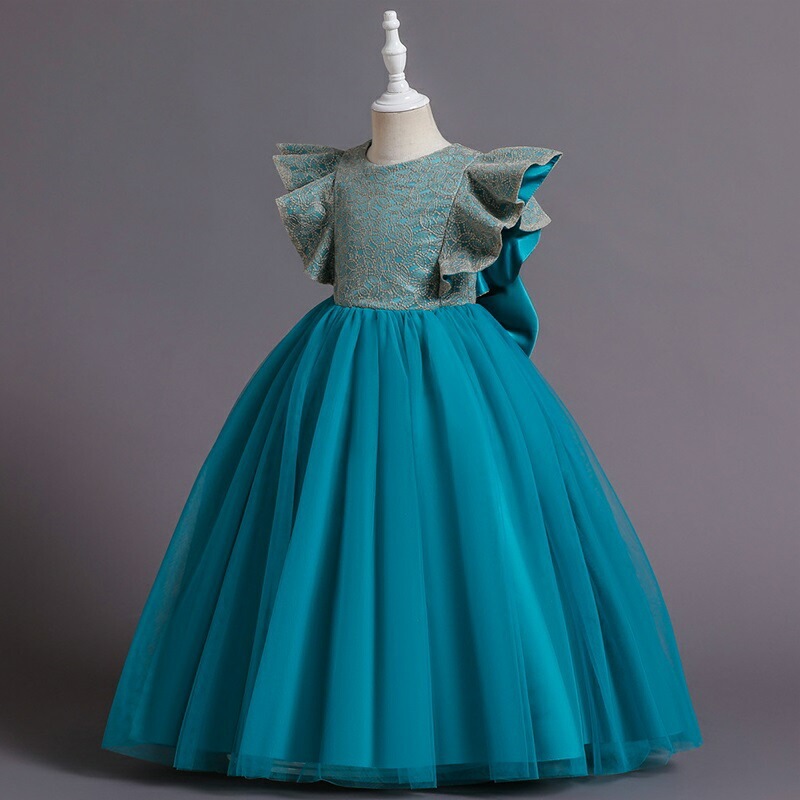 プリンセス ドレス フォーマル 子供ドレス ピアノ発表会 姫系ドレス フレア袖 リボン キッズ ジュニアドレス パーティーワンピース マキシワンピース 女の子 七五三 結婚式/お嫁さん/披露宴/花嫁/ プリンセス ドレス フォーマル 子供ドレス ピアノ発表会 姫系ドレス フレア袖 リボン キッズ ジュニアドレス パーティーワンピース マキシワンピース 女の子 七五三 結婚式/お嫁さん/披露宴/花嫁/