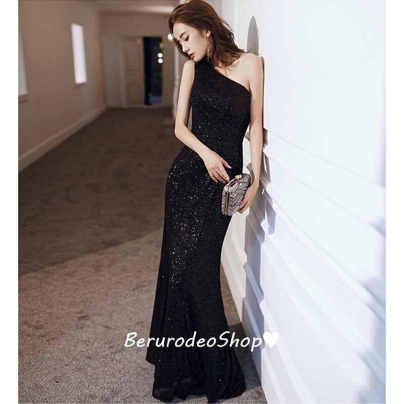 マーメイドドレス イブニングドレス 黒 ワンショルダー キラキラドレス スパンコール ロングドレス 発表会ドレス ブラック パーティードレス オシャレ キレイめ ドレス マーメイドライン S M L マーメイドドレス イブニングドレス 黒 ワンショルダー キラキラドレス スパンコール ロングドレス 発表会ドレス ブラック パーティードレス オシャレ キレイめ ドレス マーメイドライン S M L