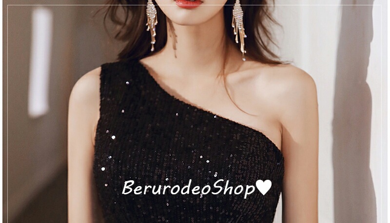 マーメイドドレス イブニングドレス 黒 ワンショルダー キラキラドレス スパンコール ロングドレス 発表会ドレス ブラック パーティードレス オシャレ キレイめ ドレス マーメイドライン S M L マーメイドドレス イブニングドレス 黒 ワンショルダー キラキラドレス スパンコール ロングドレス 発表会ドレス ブラック パーティードレス オシャレ キレイめ ドレス マーメイドライン S M L