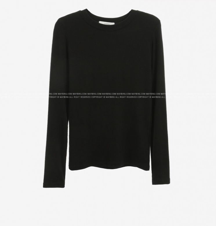 カラバリエーション豊富 カジュアルロンＴ 春秋長袖トップス パステルカラー トップス Tシャツ シャツ プルオーバー 袖あり 長袖 萌袖 Uネック ラウンドネック ストレート Iライン スマート