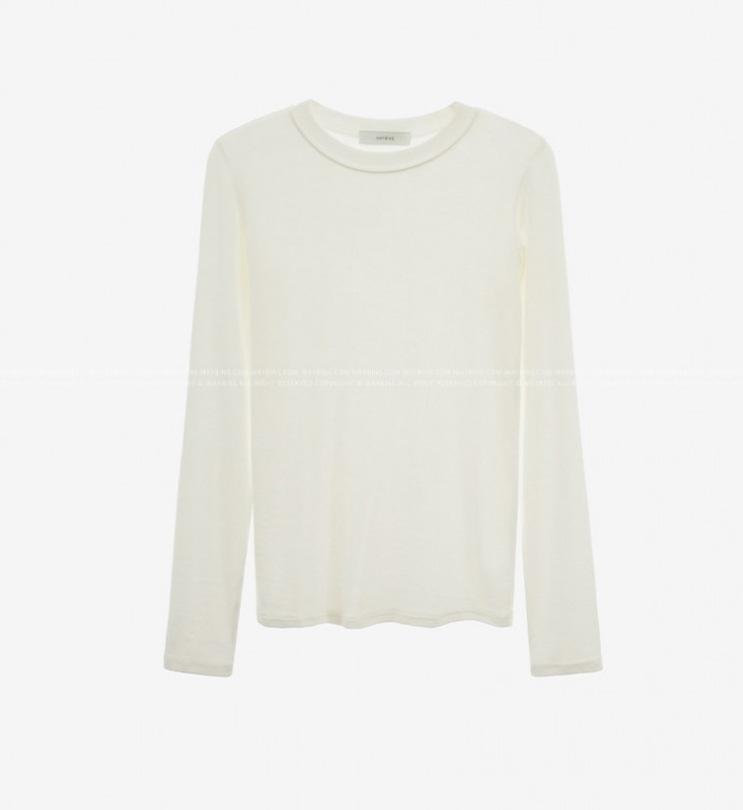 カラバリエーション豊富 カジュアルロンＴ 春秋長袖トップス パステルカラー トップス Tシャツ シャツ プルオーバー 袖あり 長袖 萌袖 Uネック ラウンドネック ストレート Iライン スマート