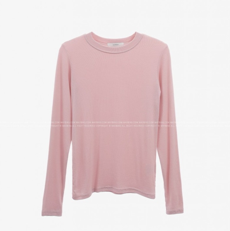 カラバリエーション豊富 カジュアルロンＴ 春秋長袖トップス パステルカラー トップス Tシャツ シャツ プルオーバー 袖あり 長袖 萌袖 Uネック ラウンドネック ストレート Iライン スマート