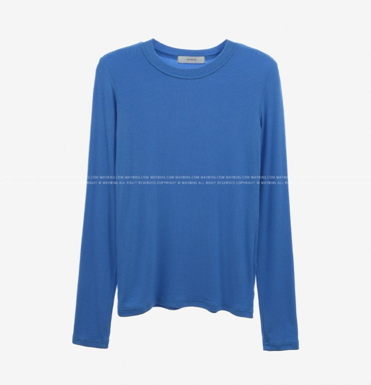 カラバリエーション豊富 カジュアルロンＴ 春秋長袖トップス パステルカラー トップス Tシャツ シャツ プルオーバー 袖あり 長袖 萌袖 Uネック ラウンドネック ストレート Iライン スマート