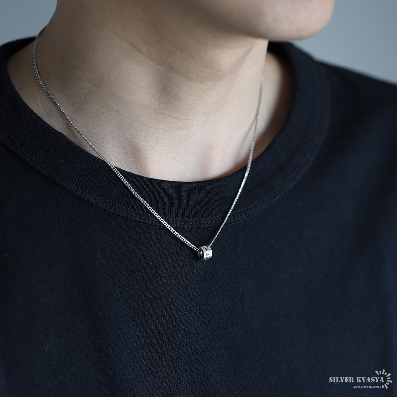 シルバー925 六字真言 バレルネックレス [ns202-cs053-2mm]