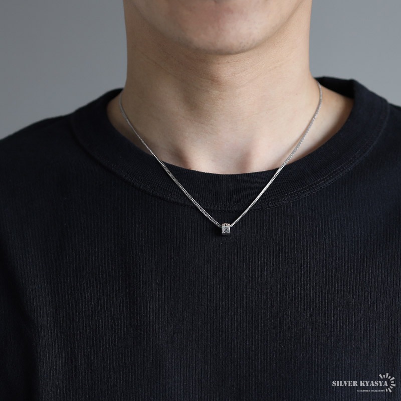 シルバー925 六字真言 バレルネックレス [ns202-cs053-2mm]