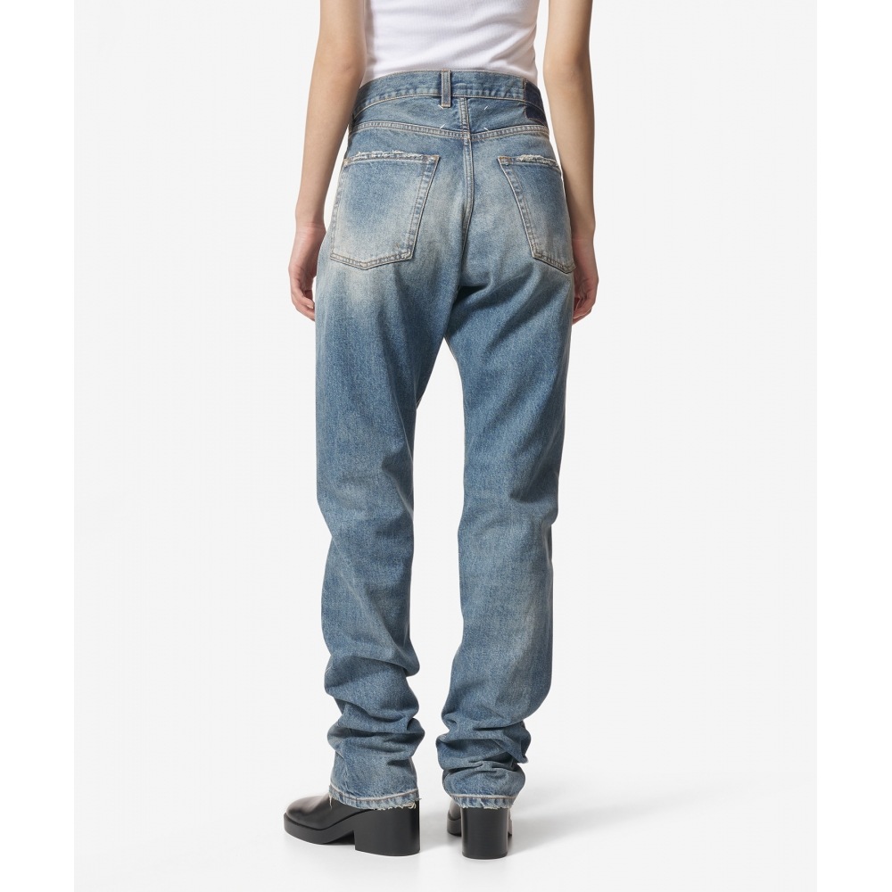 MAISON MARGIELA レディース 5ポケットディストレストパンツ-ライトクラシックウォッシュ/S29LA0094S30561984