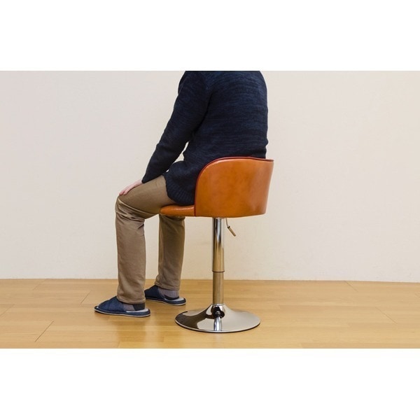 Fuga ダイニングバーチェア レッド（RD）