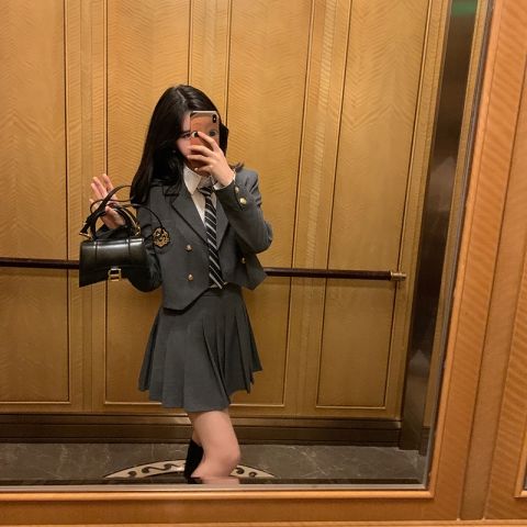 JK制服セット レディース 2024 秋 新作 スーツセットアップ 4点セット JK制服セット レディース 2024 秋 新作 スーツセットアップ 4点セット