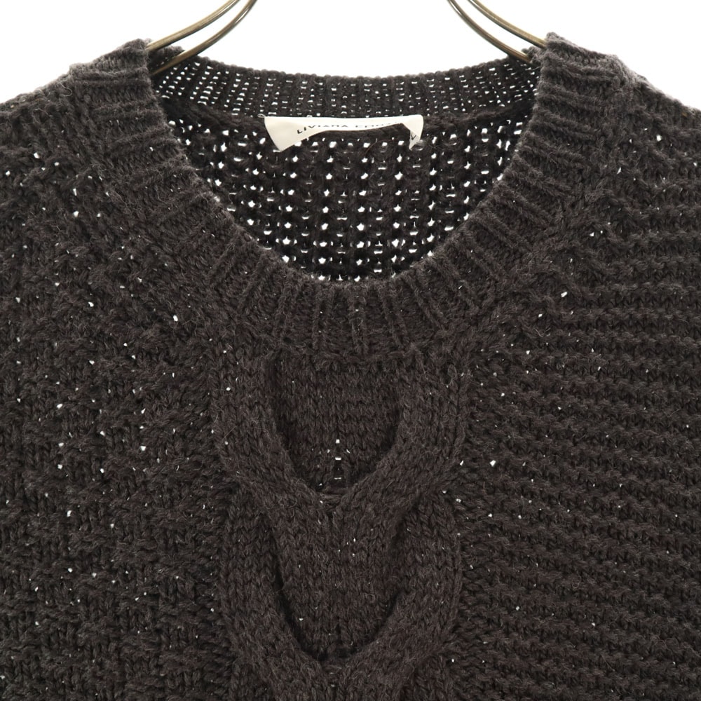 リビアナコンティ イタリア製 長袖 セーター S チャコールグレー LIVIANA CONTI ニット レディース リビアナコンティ イタリア製 長袖 セーター S チャコールグレー LIVIANA CONTI ニット レディース
