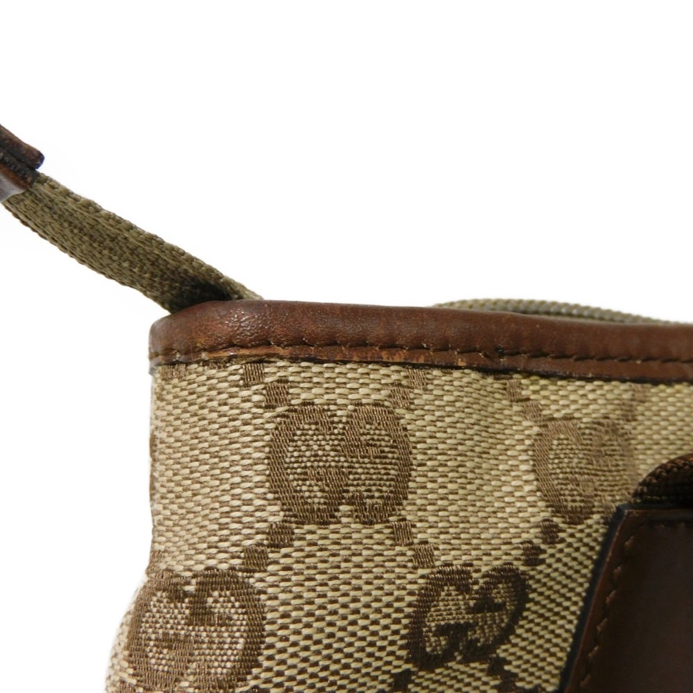 【中古】 トートバッグ ダブルG コットン カーフ エンボス ブラウン ショルダーバッグ ロゴ ミニ トート GGキャンバス 28893 【中古】 トートバッグ ダブルG コットン カーフ エンボス ブラウン ショルダーバッグ ロゴ ミニ トート GGキャンバス 28893