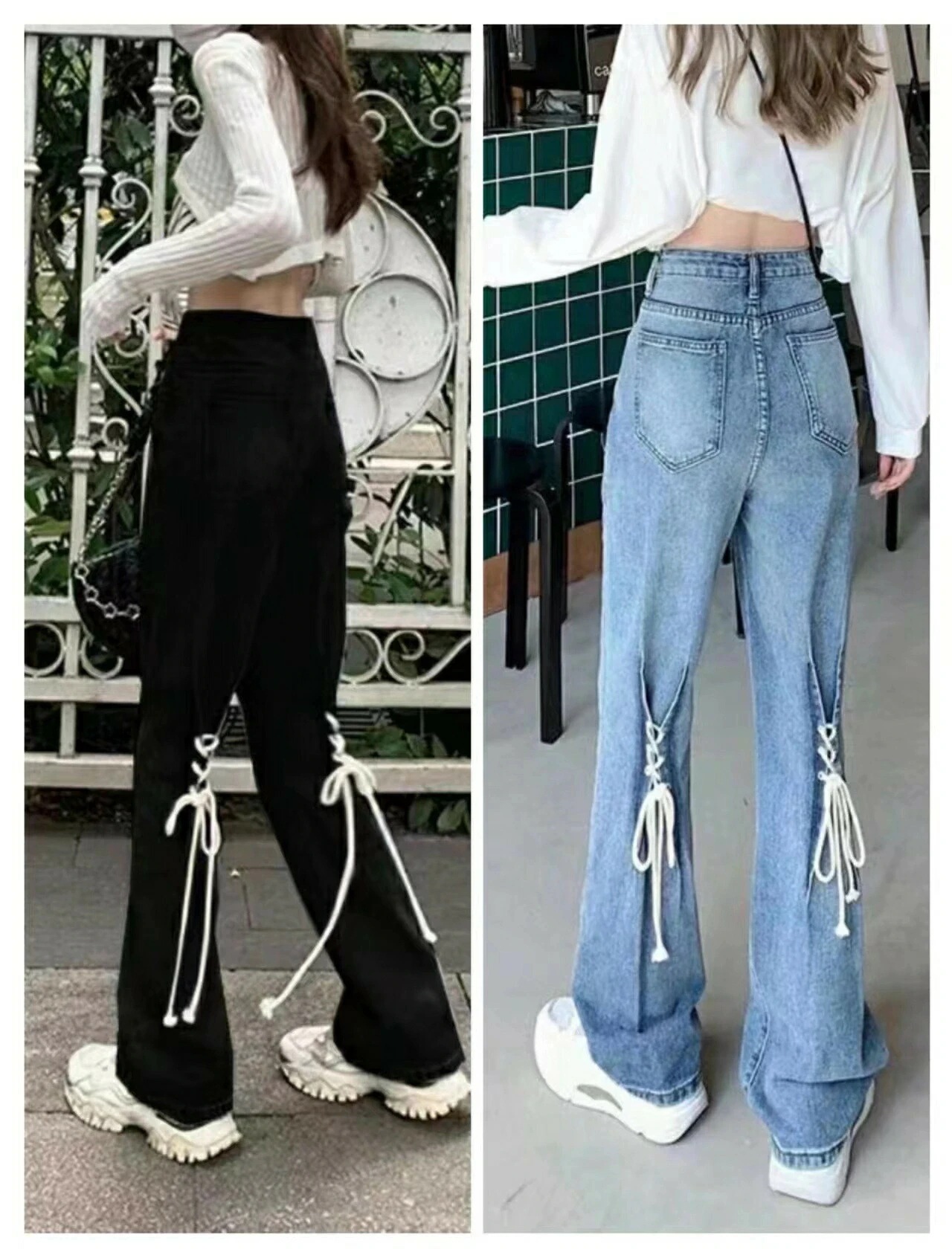 【急速出荷!】レディース パンツ ジーンズ デニム ハイウエスト 春秋 ゆったり 大きいサイズ ハイウエストジーンズ おしゃれパンツ デニムパンツ デニムワイドパンツ リボンパンツ 美脚 レディースパ 【急速出荷!】レディース パンツ ジーンズ デニム ハイウエスト 春秋 ゆったり 大きいサイズ ハイウエストジーンズ おしゃれパンツ デニムパンツ デニムワイドパンツ リボンパンツ 美脚 レディースパ