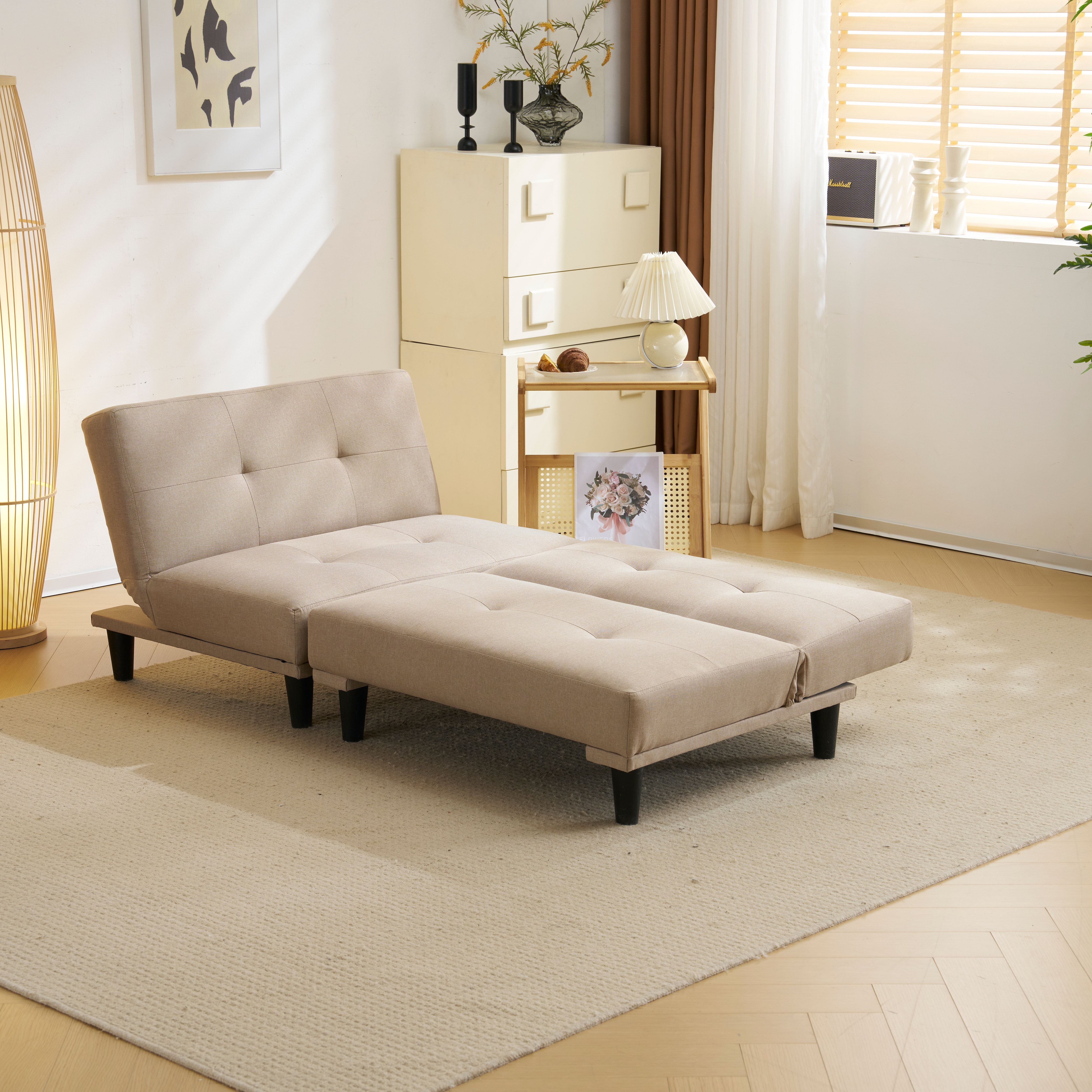 【国内出荷 - 3日配達】ソファベッド ソファ ベッド 2人 リクライニングソファ 背もたれ3段階-276