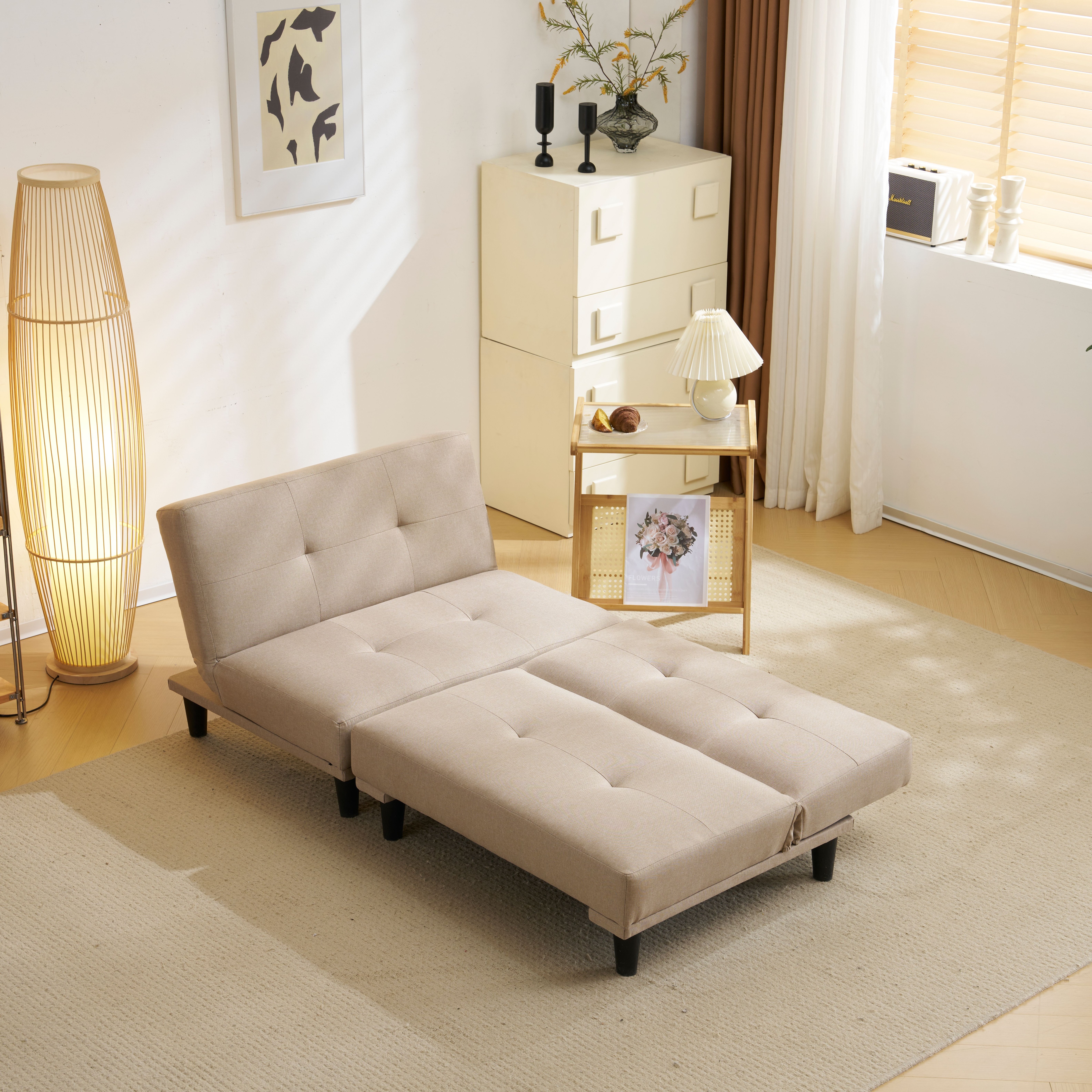 【国内出荷 - 3日配達】ソファベッド ソファ ベッド 2人 リクライニングソファ 背もたれ3段階-276