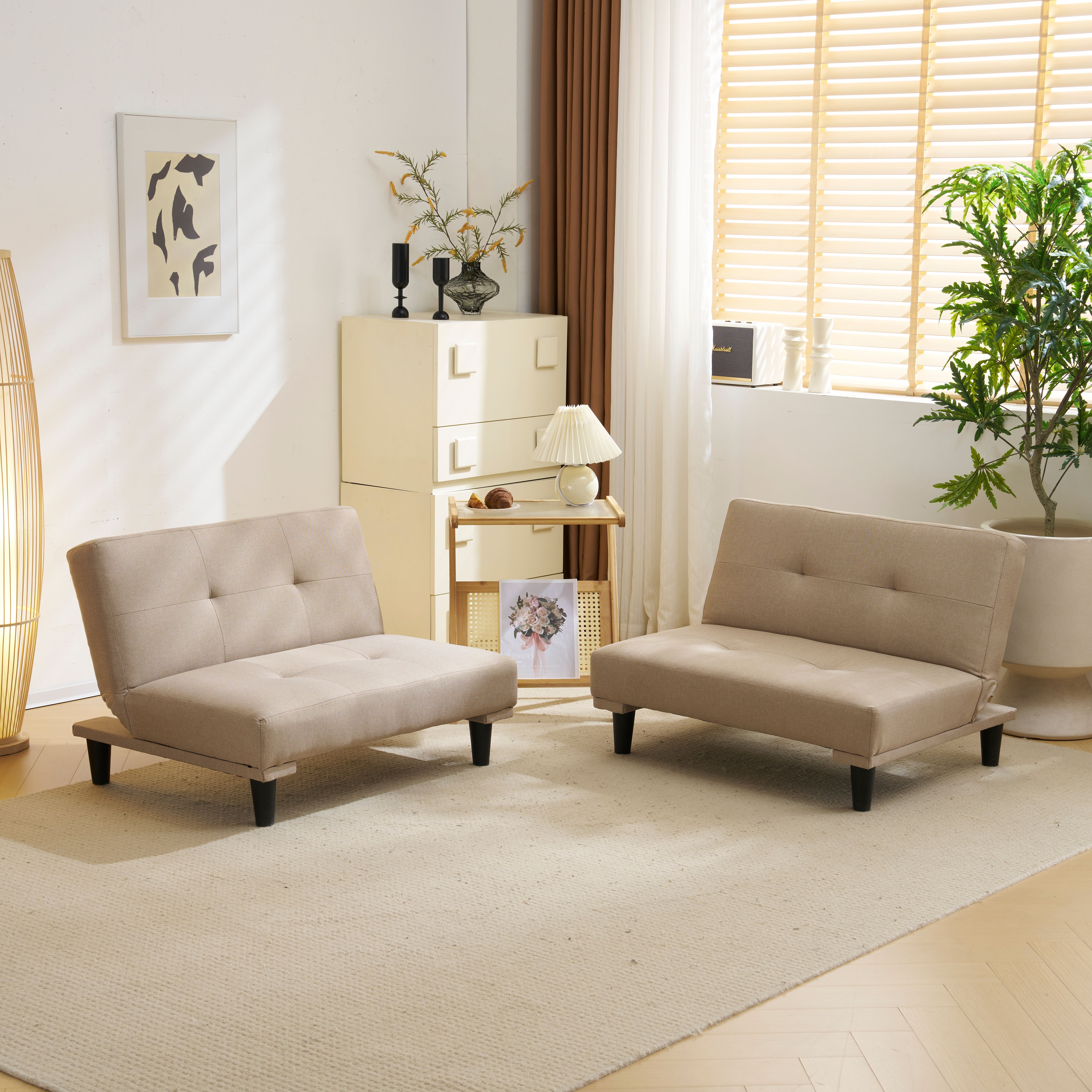 【国内出荷 - 3日配達】ソファベッド ソファ ベッド 2人 リクライニングソファ 背もたれ3段階-276