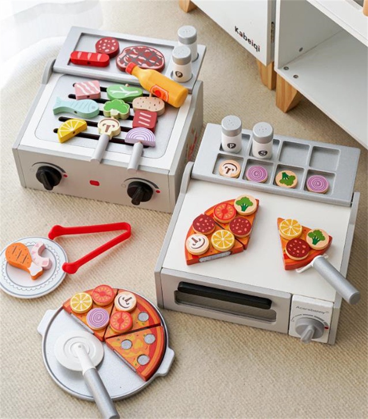 早い者勝ち 木製キッチンおもちゃ 本格ピザオーブン&BBQセット ごっこ遊びで創造力UP!知育玩具 親子コミュニケーション 安全設計 4歳 早い者勝ち 木製キッチンおもちゃ 本格ピザオーブン&BBQセット ごっこ遊びで創造力UP!知育玩具 親子コミュニケーション 安全設計 4歳
