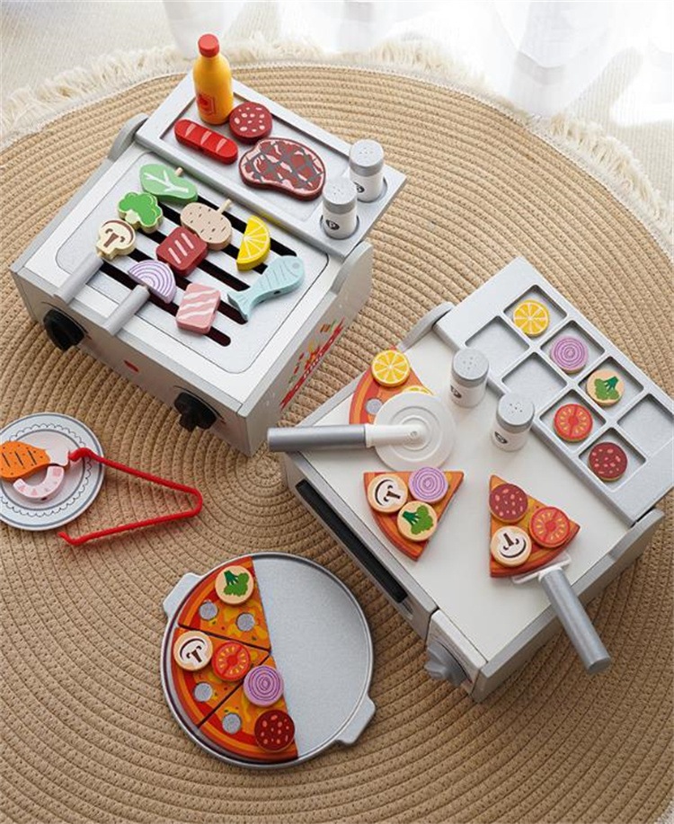 早い者勝ち 木製キッチンおもちゃ 本格ピザオーブン&BBQセット ごっこ遊びで創造力UP!知育玩具 親子コミュニケーション 安全設計 4歳 早い者勝ち 木製キッチンおもちゃ 本格ピザオーブン&BBQセット ごっこ遊びで創造力UP!知育玩具 親子コミュニケーション 安全設計 4歳