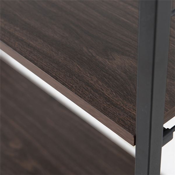 つっぱりラック アクシス(ブラウン/ブラック) 収納棚 壁面収納 ウォールラック 北欧風 韓国インテリア 木製 木目 シンプル NK-6011 つっぱりラック アクシス(ブラウン/ブラック) 収納棚 壁面収納 ウォールラック 北欧風 韓国インテリア 木製 木目 シンプル NK-6011