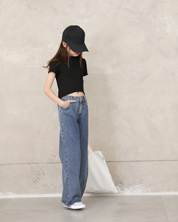 【即納】ガウチョパンツ キッズデニムパンツ マキシ丈 子供服 デニムパンツ 親子 お揃い 長ズボン ワイドパンツ パンツ 春夏 女の子 ジーンズ ジーパン カジュアル ロングパンツ ゆったり ボトム