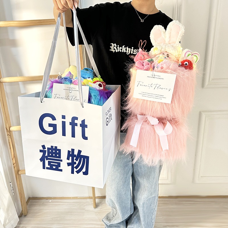 かわいい人形ぬいぐるみブーケ親友の誕生日プレゼントのバレンタインデーシミュレーションブーケ