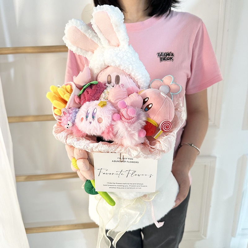 かわいい人形ぬいぐるみブーケ親友の誕生日プレゼントのバレンタインデーシミュレーションブーケ