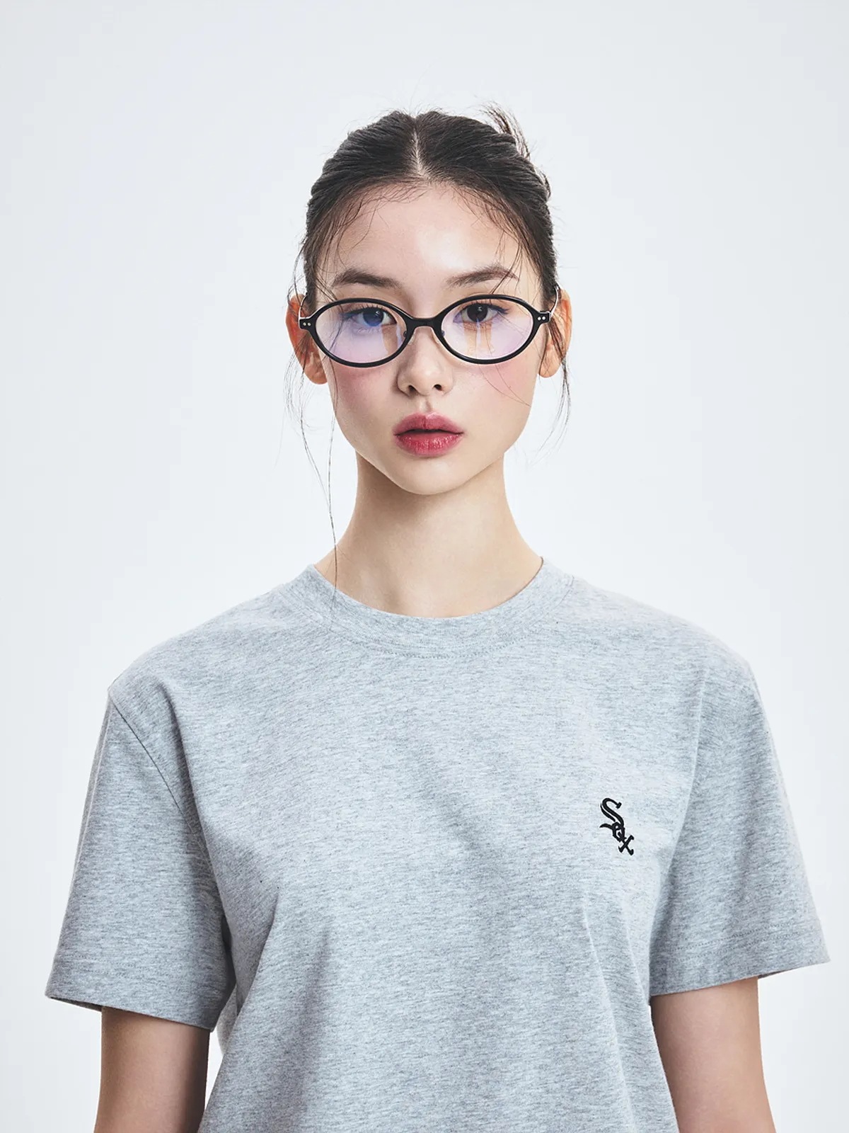 [aespa KARINA 着用] ベーシック コンフォタブルフィット 男女共用 半袖 Tシャツ NY 5color