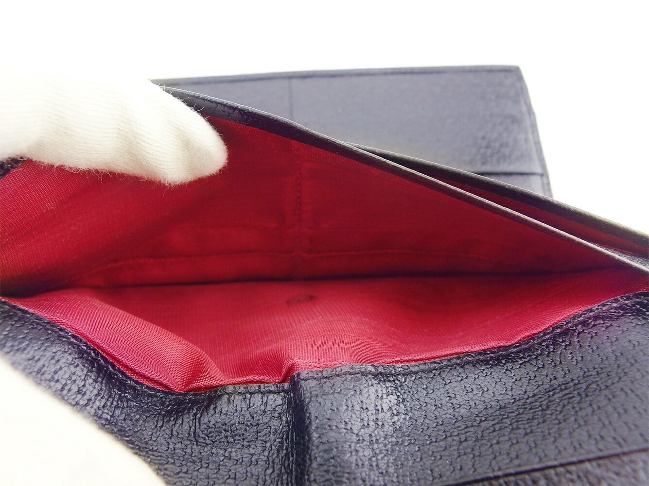 長財布 Wホック 財布 ロゴマニア レディース メンズ ブラック シルバー 中古