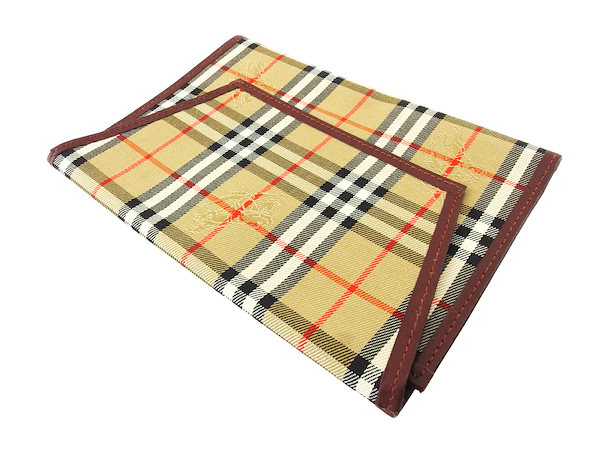 Qoo10] Burberry ブックカバー 文庫本サイズ カバー チェ