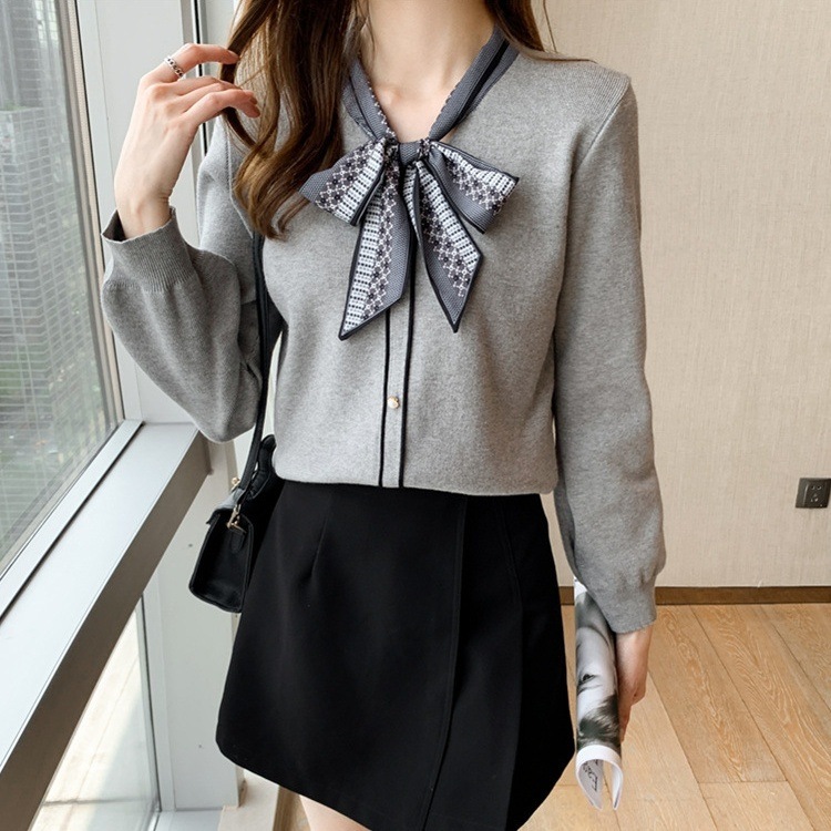 レディース トップス ブラウス ニット プルオーバー 長袖 りぼんタイ スリム フェミニン リボン コンサバ バイカラー 配色 中厚手 かわいい 大人可愛い きれいめ シンプル カジュアル 上品 レディース トップス ブラウス ニット プルオーバー 長袖 りぼんタイ スリム フェミニン リボン コンサバ バイカラー 配色 中厚手 かわいい 大人可愛い きれいめ シンプル カジュアル 上品