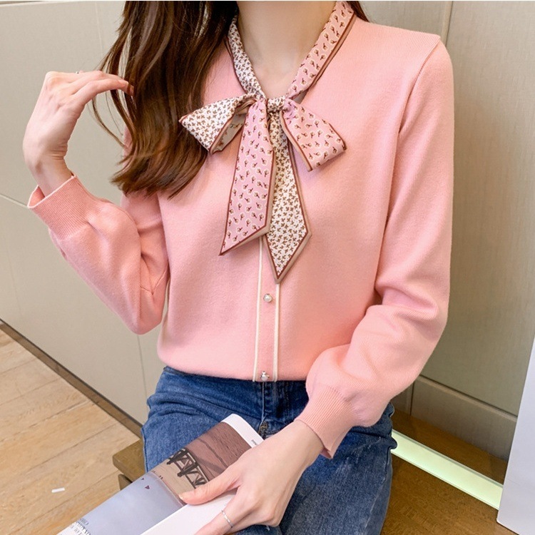 レディース トップス ブラウス ニット プルオーバー 長袖 りぼんタイ スリム フェミニン リボン コンサバ バイカラー 配色 中厚手 かわいい 大人可愛い きれいめ シンプル カジュアル 上品 レディース トップス ブラウス ニット プルオーバー 長袖 りぼんタイ スリム フェミニン リボン コンサバ バイカラー 配色 中厚手 かわいい 大人可愛い きれいめ シンプル カジュアル 上品
