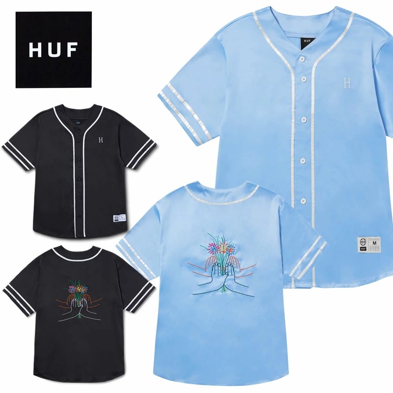 ハフ COMMUNITY HAND BASEBALL JERSEY ベースボールシャツ 半袖シャツ メンズ ハフ COMMUNITY HAND BASEBALL JERSEY ベースボールシャツ 半袖シャツ メンズ
