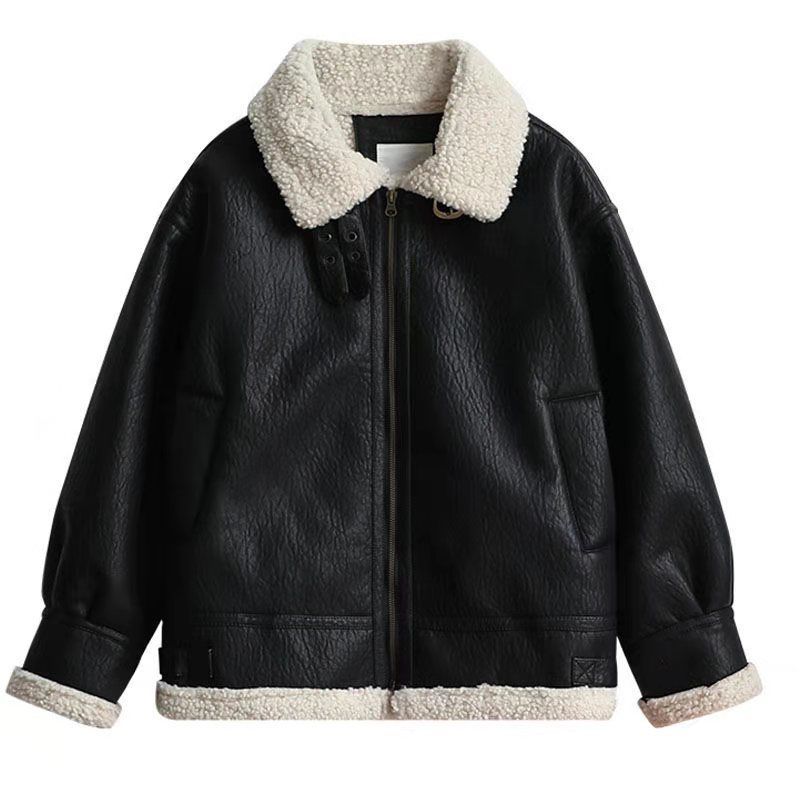 ライダース 厚手 ジャケット 立ち襟 ラムズウール ジャケット アウター ジャケット レディース 冬ファーコート ライダース 厚手 ジャケット 立ち襟 ラムズウール ジャケット アウター ジャケット レディース 冬ファーコート