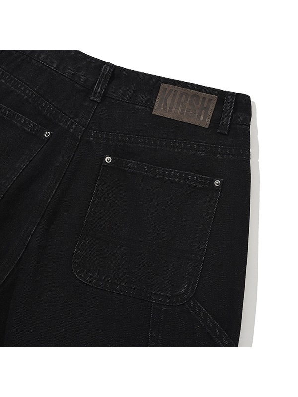 (PRE-ORDER 24th Mar.) CARPENTER WIDE FIT DENIM PANTS [BLACK]