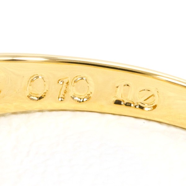 K18 18金 YG リング 10.5号 ダイヤ 0.10 中古 K18 18金 YG リング 10.5号 ダイヤ 0.10 中古